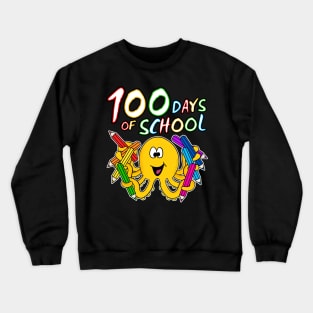 100 Days Of School Octopus Kindergarten 2022 Crewneck Sweatshirt